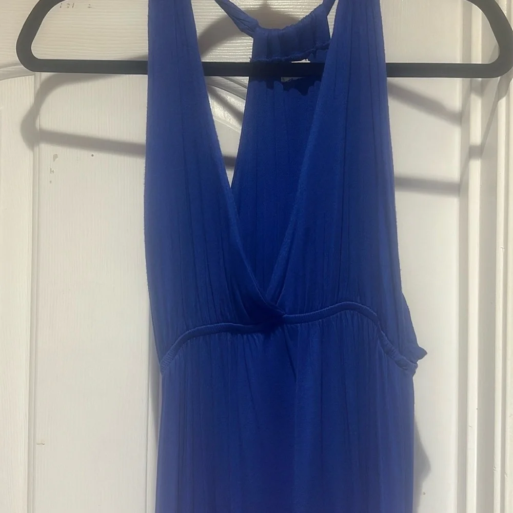 Chic Royal Blue Maxi Dress - Picture 5 of 8